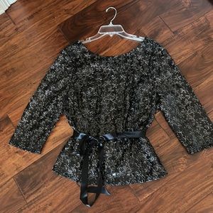 Alex Evening Black Top